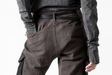 画像をギャラリービューアに読み込む, incarnation SLIM ARMY PANTS MP-3 / DYEING CANVAS+HORSE LEATHER (BROWN GRAY)