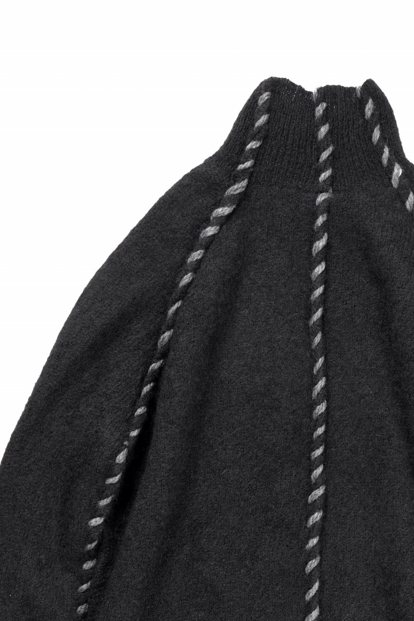 画像をギャラリービューアに読み込む, thom/krom TURTLE NECK KNIT SWEATER / ALPACA WOOL (BLACK)