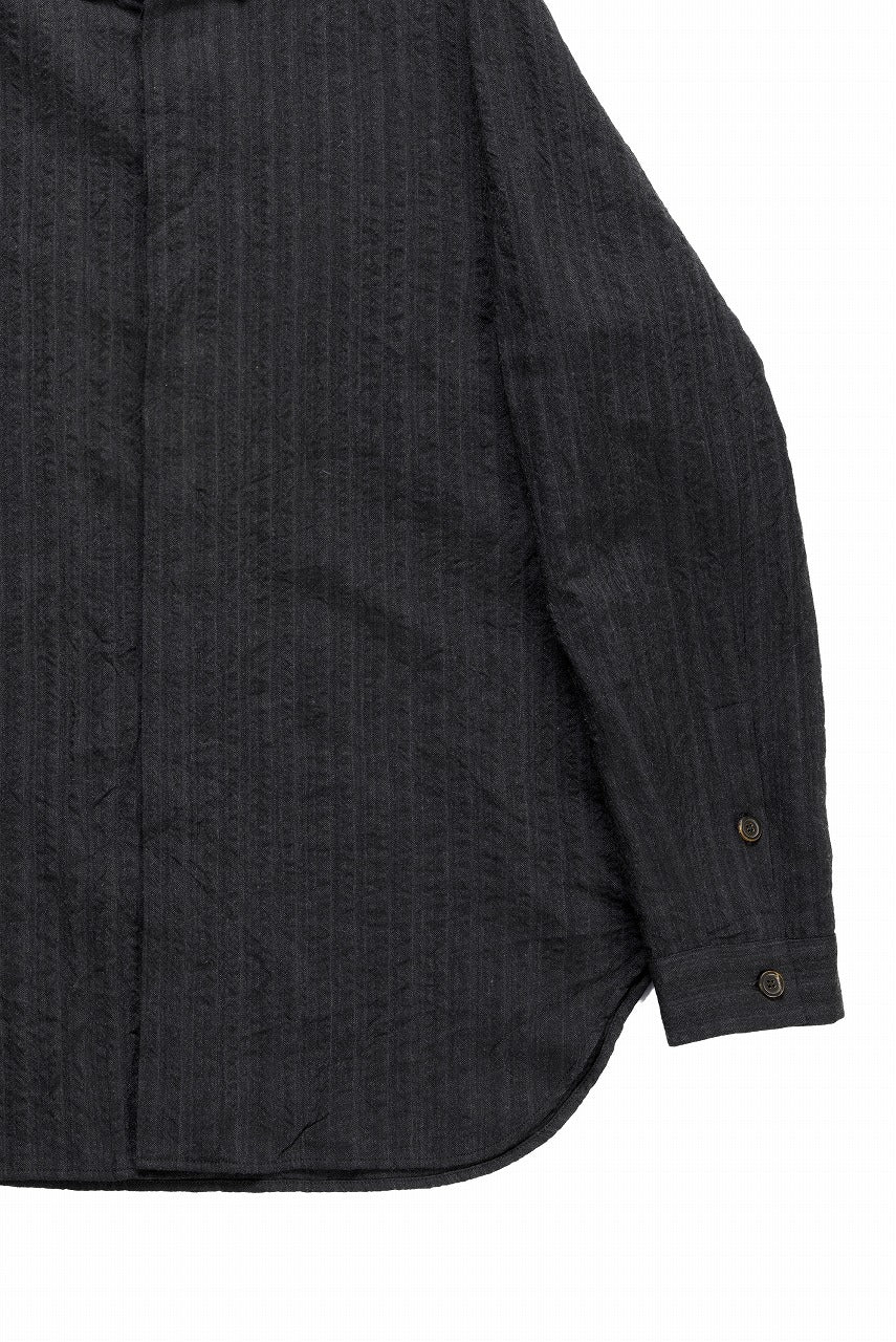 画像をギャラリービューアに読み込む, forme d&#39;expression Minimal Outer Shirt / B95F (Off Black)