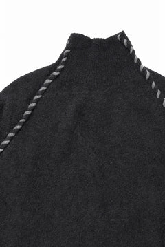 画像をギャラリービューアに読み込む, thom/krom TURTLE NECK KNIT SWEATER / ALPACA WOOL (BLACK)