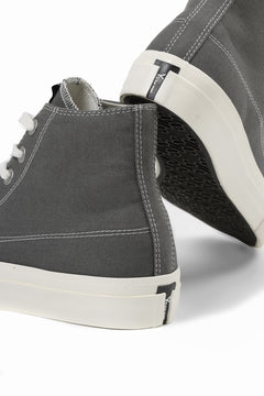 Load image into Gallery viewer, Y&#39;s for men HIGH TOP SNEAKER / COTTON CANVAS (GREY x WHITE)