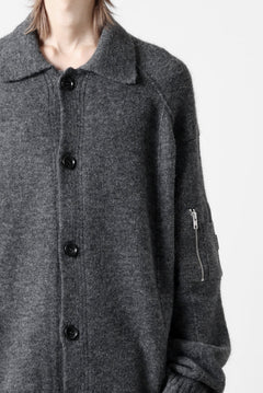 画像をギャラリービューアに読み込む, Juun.J Button Collar Cardigan (GREY)