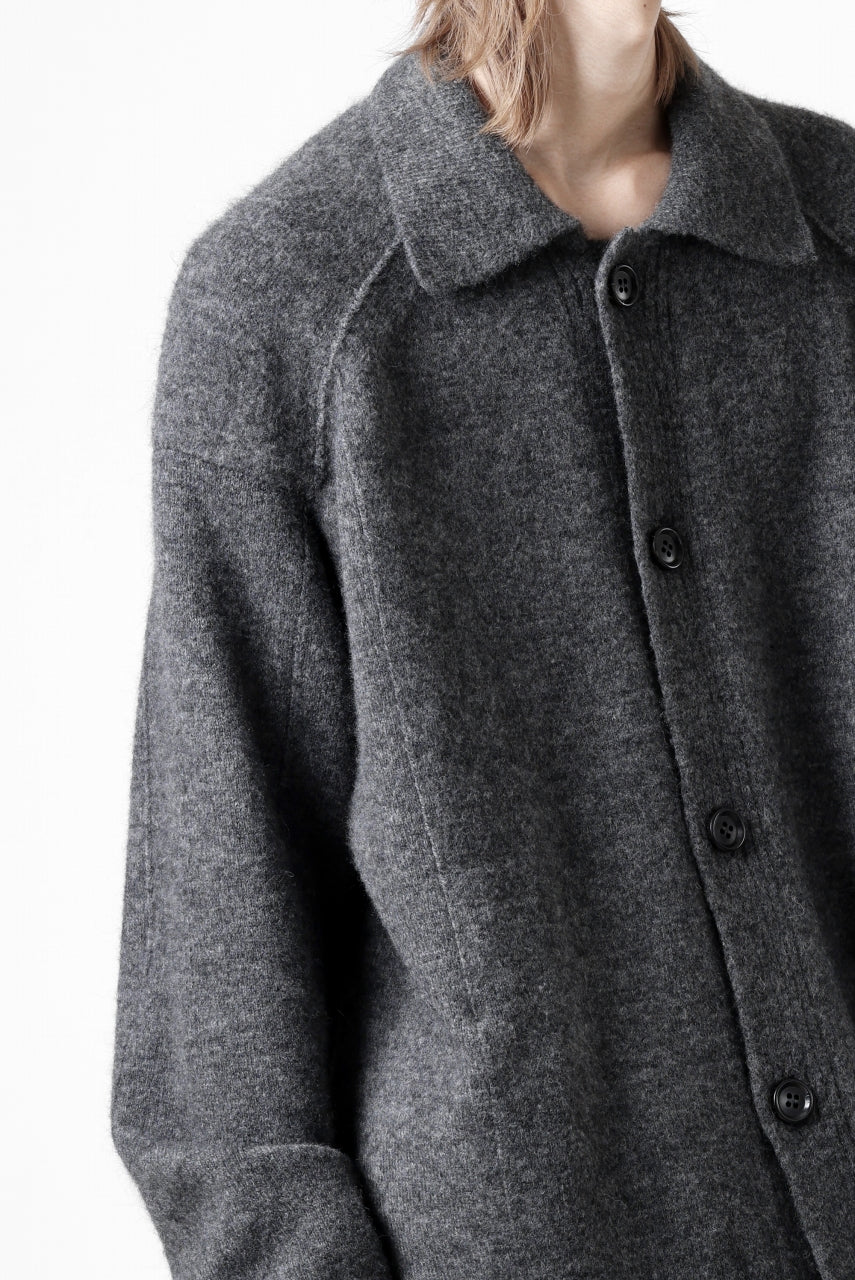 Juun.J Button Collar Cardigan (GREY)