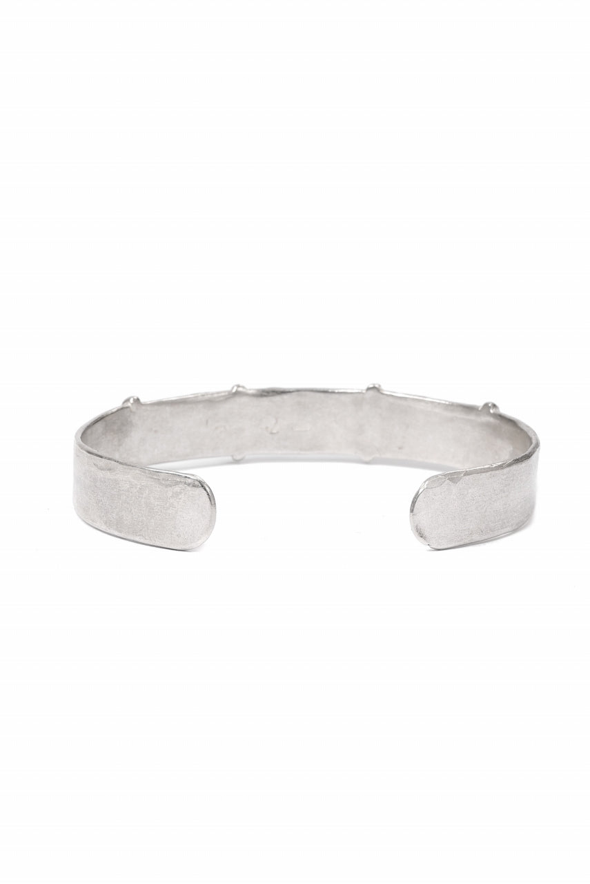 m.a+ silver stitched cross bracelet / AB18/AG (SILVER)