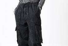 画像をギャラリービューアに読み込む, Juun.J Denim Cargo Jogger (BLACK)