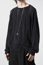 画像をギャラリービューアに読み込む, Professor.E DISTRESSED TEXTURED KNIT (BLACK)