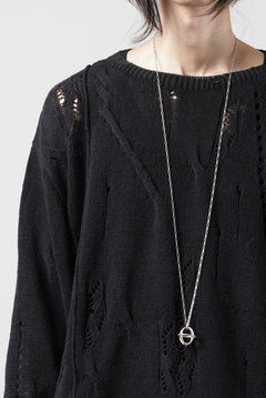 画像をギャラリービューアに読み込む, Professor.E DISTRESSED TEXTURED KNIT (BLACK)