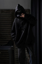 画像をギャラリービューアに読み込む, Feng Chen Wang 2 IN 1 HOODIE WITH FELTED BACKING (BLACK)