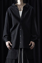 画像をギャラリービューアに読み込む, A.F ARTEFACT BACK FACE SHIRTS / WOOL NYLON (BLACK)