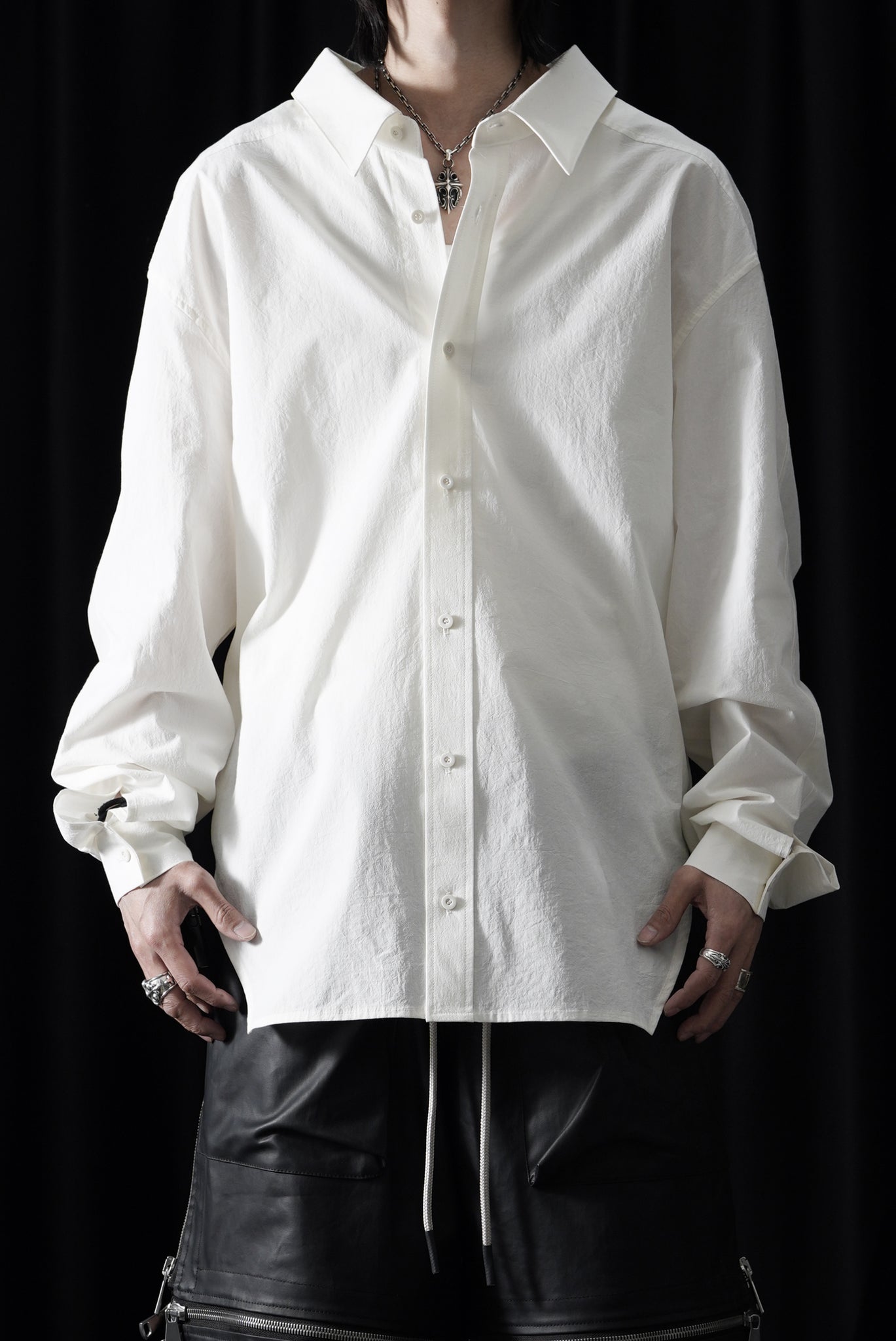 A.F ARTEFACT BACK FACE SHIRTS / ORGANIC COTTON (WHITE) – LOOM OSAKA