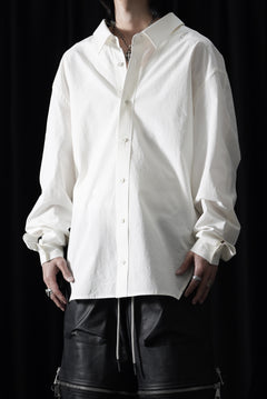 画像をギャラリービューアに読み込む, A.F ARTEFACT BACK FACE SHIRTS / ORGANIC COTTON (WHITE)