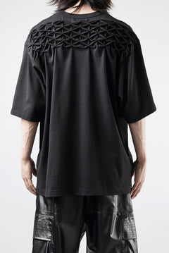 画像をギャラリービューアに読み込む, OBLADI YOKE SMOCKING T-SHIRT (BLACK)