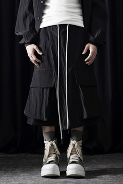 画像をギャラリービューアに読み込む, A.F ARTEFACT VOLUME WRAP CARGO SHORTS (BLACK)