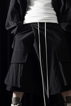 画像をギャラリービューアに読み込む, A.F ARTEFACT VOLUME WRAP CARGO SHORTS (BLACK)