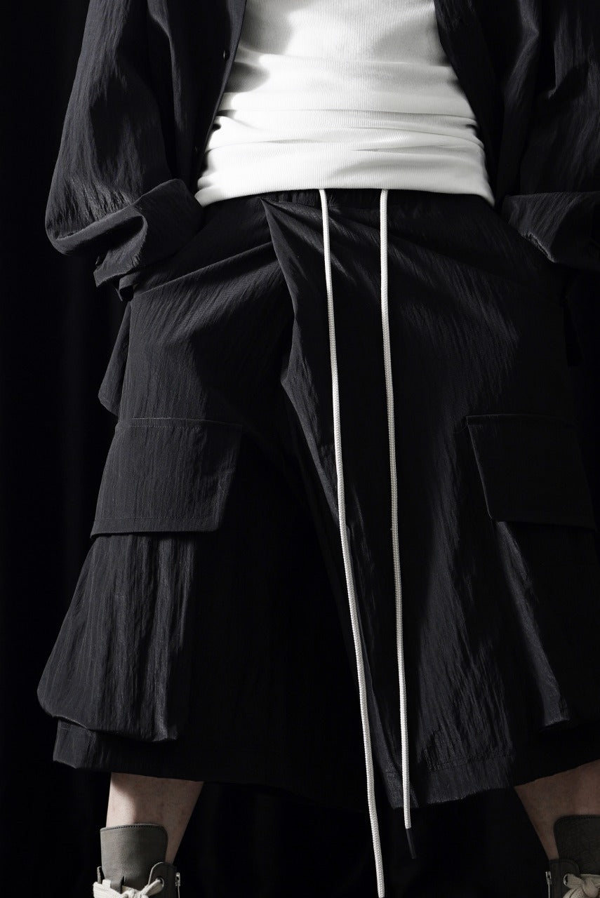 画像をギャラリービューアに読み込む, A.F ARTEFACT VOLUME WRAP CARGO SHORTS (BLACK)