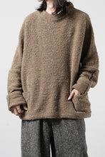 画像をギャラリービューアに読み込む, KLASICA "LIM" POCKET MOCK NECK JUMPER / NATURAL COLORED SHEEP NON DYED WOOL JERSEY (MAPLE)