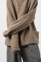 画像をギャラリービューアに読み込む, KLASICA "LIM" POCKET MOCK NECK JUMPER / NATURAL COLORED SHEEP NON DYED WOOL JERSEY (MAPLE)