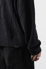 画像をギャラリービューアに読み込む, Professor.E DISTRESSED TEXTURED KNIT (BLACK)