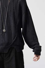 画像をギャラリービューアに読み込む, Professor.E DISTRESSED TEXTURED KNIT (BLACK)