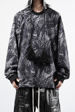 Load image into Gallery viewer, MASTERMIND WORLD OG FOREST CAMO LS TEE (MONOCHROME FOREST CAMO)