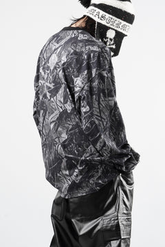 Load image into Gallery viewer, MASTERMIND WORLD OG FOREST CAMO LS TEE (MONOCHROME FOREST CAMO)