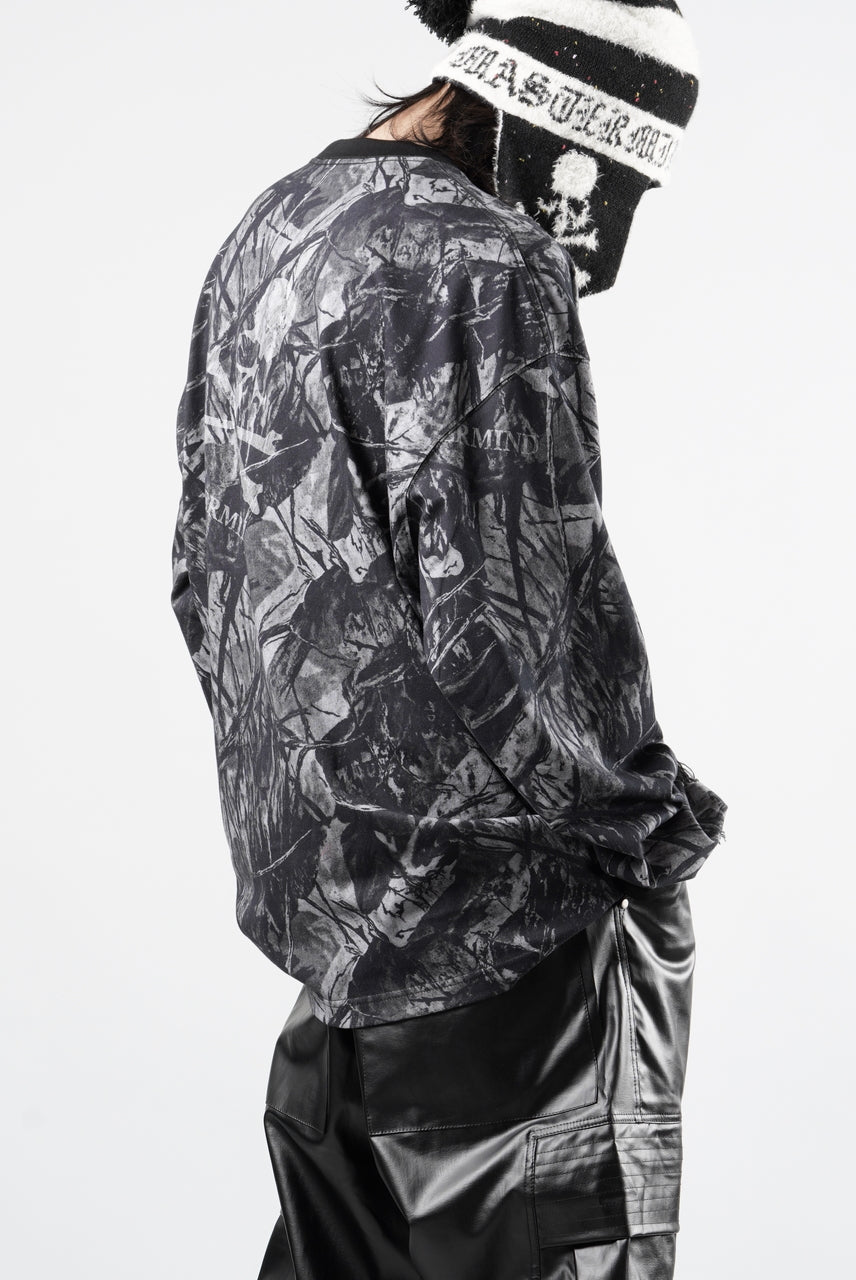 Load image into Gallery viewer, MASTERMIND WORLD OG FOREST CAMO LS TEE (MONOCHROME FOREST CAMO)