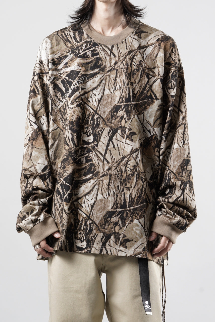 Load image into Gallery viewer, MASTERMIND WORLD OG FOREST CAMO LS TEE (SEPIA FOREST CAMO)