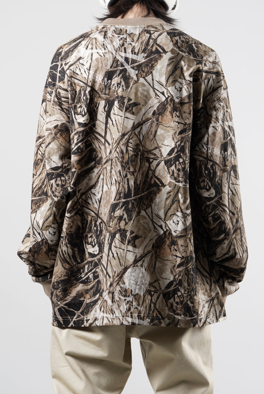 Load image into Gallery viewer, MASTERMIND WORLD OG FOREST CAMO LS TEE (SEPIA FOREST CAMO)