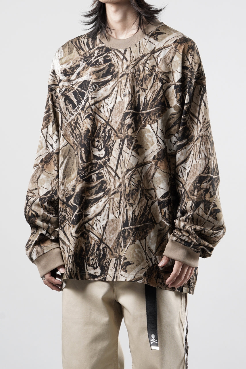 Load image into Gallery viewer, MASTERMIND WORLD OG FOREST CAMO LS TEE (SEPIA FOREST CAMO)