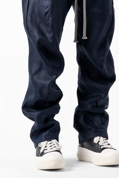 画像をギャラリービューアに読み込む, A.F ARTEFACT CURVED LONG PANTS / LINEN TWILL (NAVY)