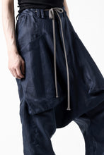 画像をギャラリービューアに読み込む, A.F ARTEFACT WIDE SARROUEL PANTS / LINEN TWILL (NAVY)