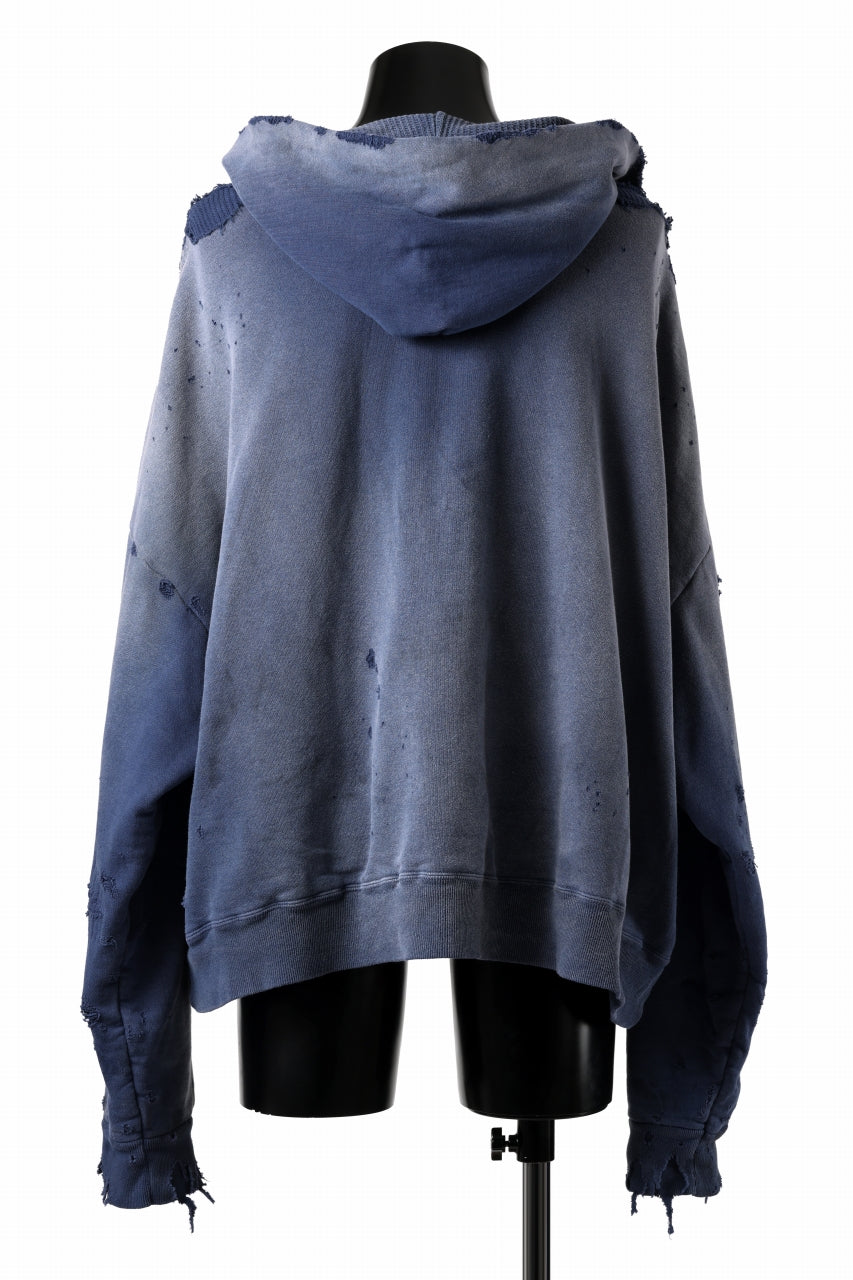 READYMADE GRUNGE DOUBLE FACE HOODIE (NAVY)