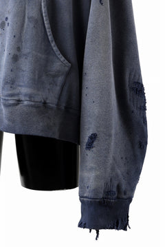 Load image into Gallery viewer, READYMADE GRUNGE DOUBLE FACE HOODIE (NAVY)