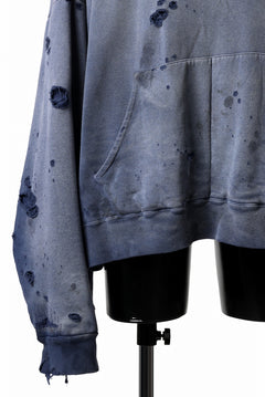 Load image into Gallery viewer, READYMADE GRUNGE DOUBLE FACE HOODIE (NAVY)