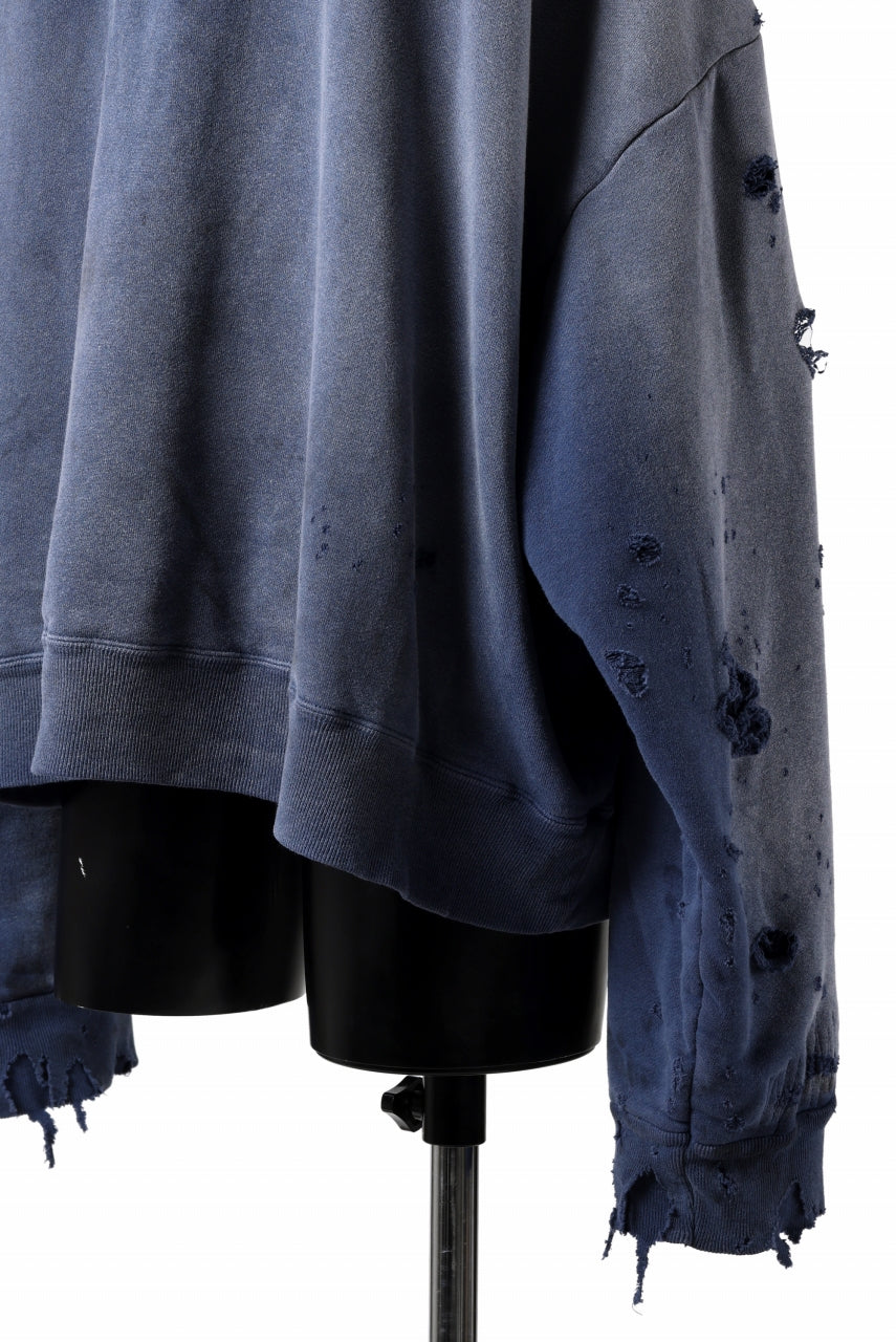 READYMADE GRUNGE DOUBLE FACE HOODIE (NAVY)