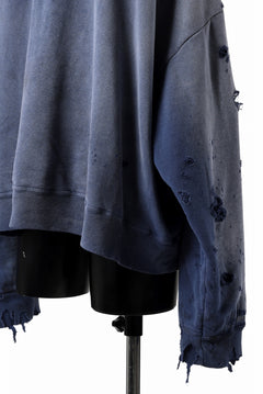 Load image into Gallery viewer, READYMADE GRUNGE DOUBLE FACE HOODIE (NAVY)