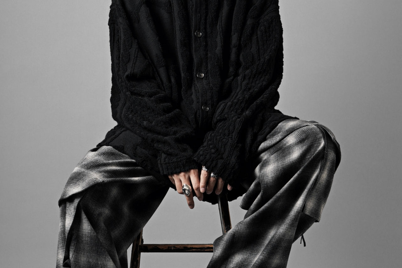 MASTERMIND WORLD OG ARAN CARDIGAN (BLACK)