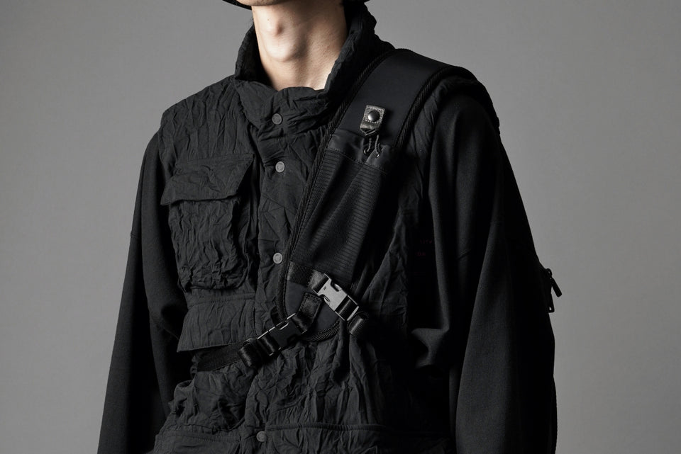 画像をギャラリービューアに読み込む, F/CE. TEXTURED TWILL 3 POINTS SLINGER BAG (BLACK)