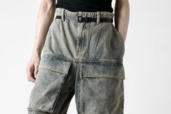 画像をギャラリービューアに読み込む, entire studios HEAVY DENIM CARGO TROUSERS (SURFACE WAVE)