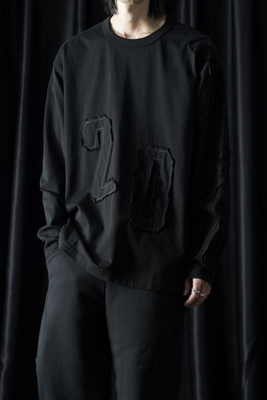 OBLADI NUMBERS LONG SLEEVES T-SHIRT (BLACK)