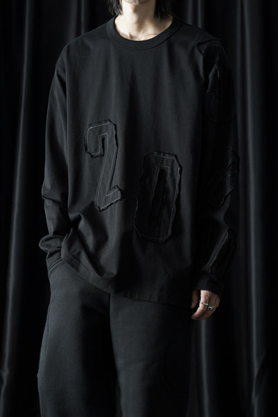 OBLADI NUMBERS LONG SLEEVES T-SHIRT (BLACK)