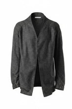 画像をギャラリービューアに読み込む, OPPOSE DUALITY CARDIGAN-JACKET / BISHU MIX WOOL (BLACK)