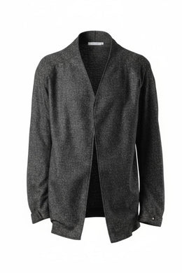 OPPOSE DUALITY CARDIGAN-JACKET / BISHU MIX WOOL (BLACK)