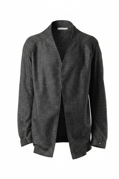 OPPOSE DUALITY CARDIGAN-JACKET / BISHU MIX WOOL (BLACK)