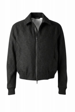 OPPOSE DUALITY MELTON BOMBER JACKET (BLACK)