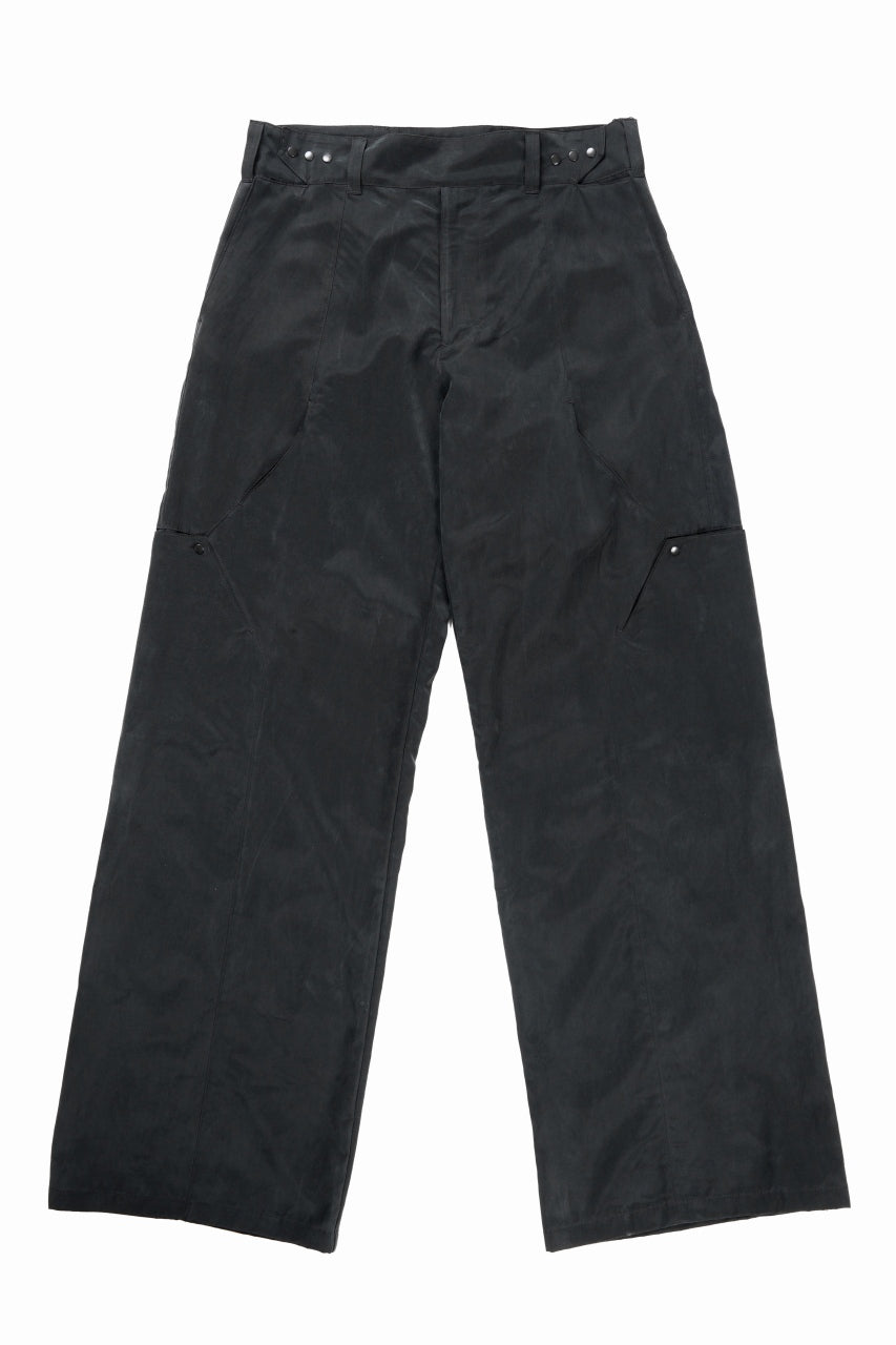 画像をギャラリービューアに読み込む, OPPOSE DUALITY 8POCKET PANEL CXC WIDE TROUSERS (BLACK)