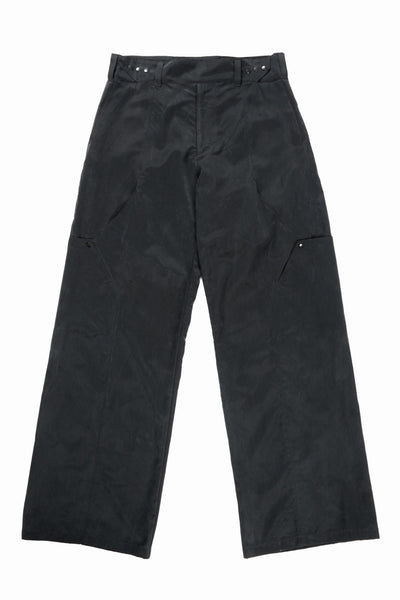 OPPOSE DUALITY 8POCKET PANEL CXC WIDE TROUSERS (BLACK)