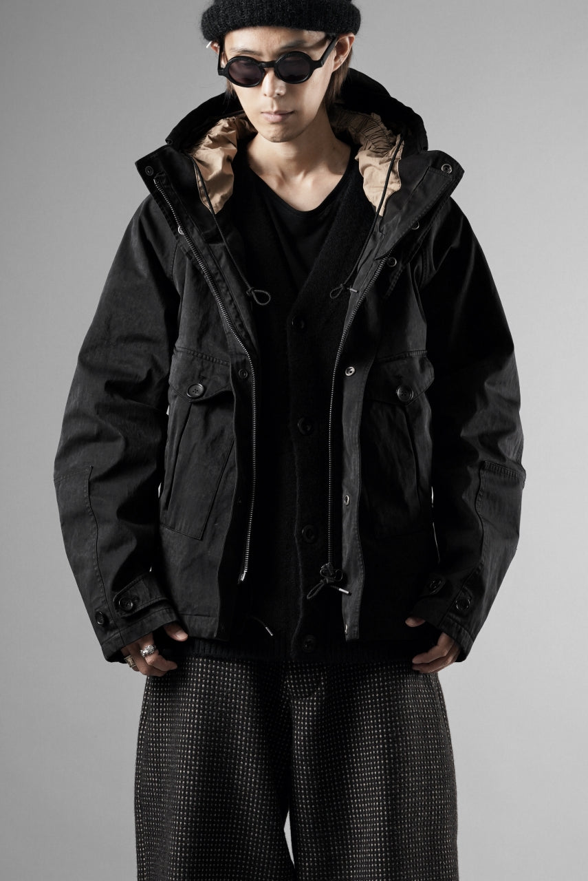 画像をギャラリービューアに読み込む, Ten c TEMPEST ANORAK JACKET / GARMENT DYED OJJ (NERO)