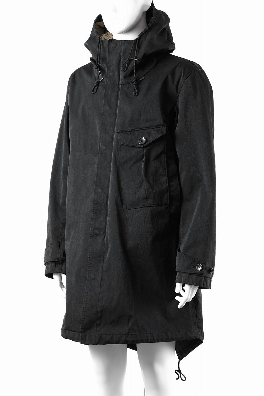 Load image into Gallery viewer, Ten c CYCLONE PARKA / GARMENT DYED OJJ (NERO)