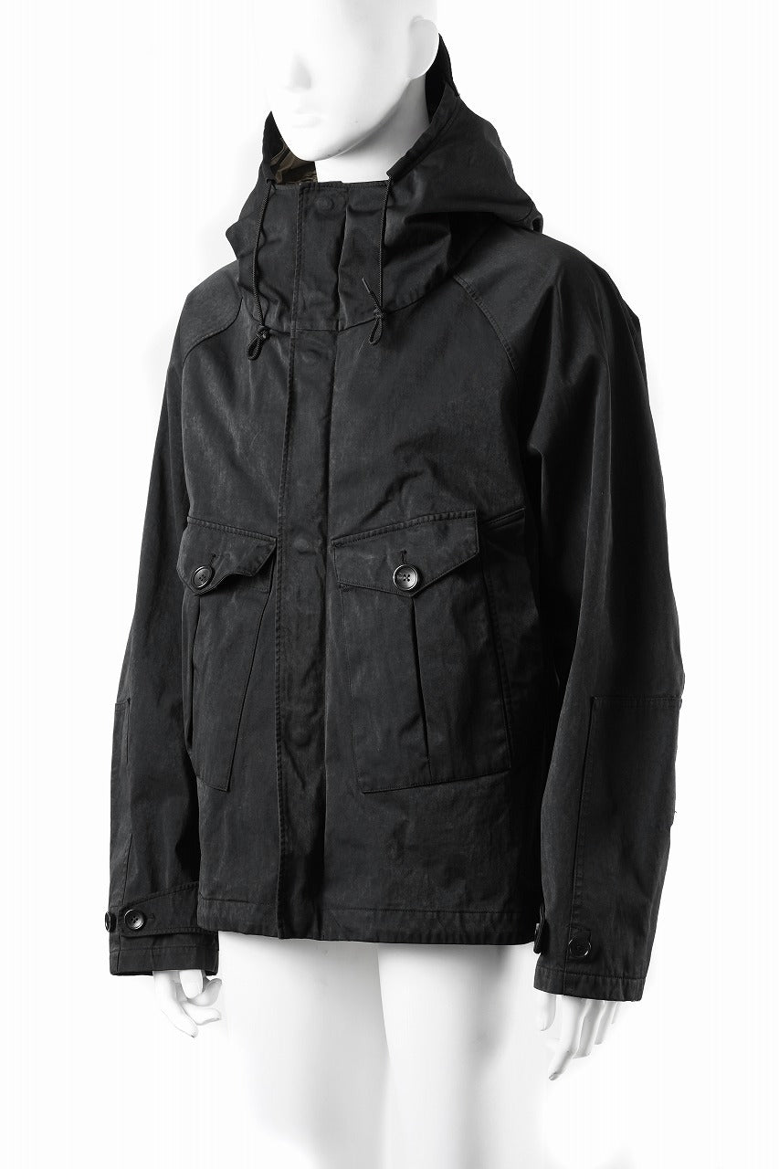 Ten c TEMPEST ANORAK JACKET / GARMENT DYED OJJ (NERO)